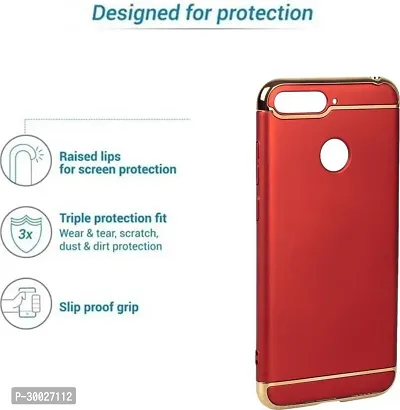 Coverblack Dual Protection Plastic Back Cover For Oppo Cph1809 (Oppo A5)Red-thumb4