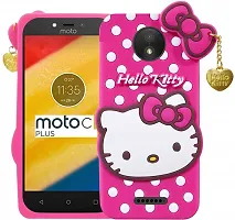 Coverblack Flexible Rubber Back Cover For Motorola Moto C PlusAttactive Pink-thumb1