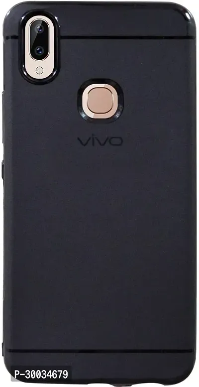 Coverblack Shock Proof Rubber Back Cover For Vivo V9 ProBlack-thumb0