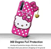 Coverblack Dual Protection Rubber Back Cover For Realme 6 ProHello Kitty Pink-thumb1