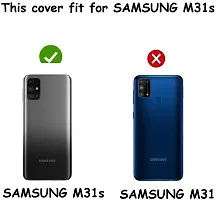 Coverblack Dual Protection Rubber Back Cover For Samsung Galaxy M31SDark Black-thumb3