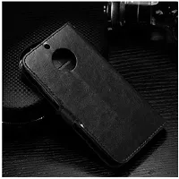 Coverblack Grip Case Artificial Leather,Plastic Flip Cover For Moto G4 PlusXt1643Vintage Starry Black-thumb2