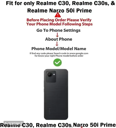 Coverblack Flexible Rubber Back Cover For Realme C30STransparent-thumb4