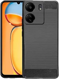 Coverblack Hybrid Tpu Silicon Back Cover For Mi Redmi 13C 4GBlack-thumb1