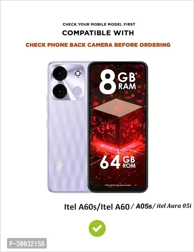 Coverblack Dual Protection Silicon Back Cover For Itel Aura 05IAttactive Pink-thumb3