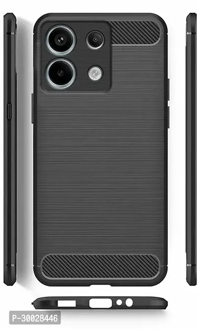 Coverblack Dual Protection Silicon Back Cover For Mi Redmi Note 13Pro 5G 2024Black-thumb2