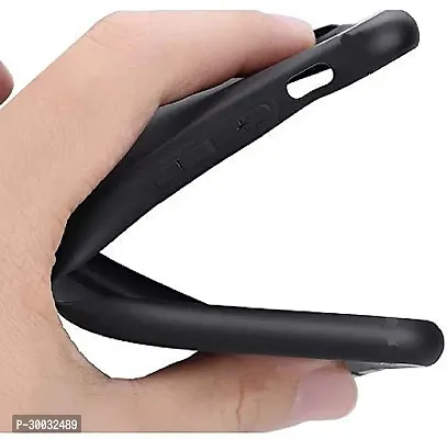 Coverblack Flexible Rubber Back Cover For Itel A46Black-thumb3