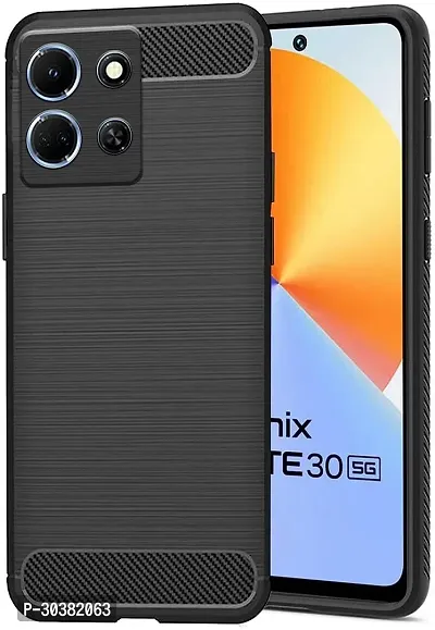 Coverblack Grip Case Rubber Back Cover For Infinix Note 30 5GBlack-thumb0