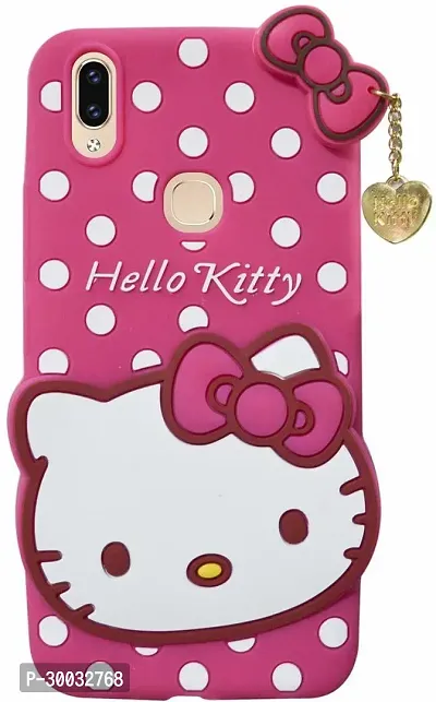 Coverblack Dual Protection Rubber Back Cover For Redmi Note 7 ProPink Hello Kitty Case-thumb3