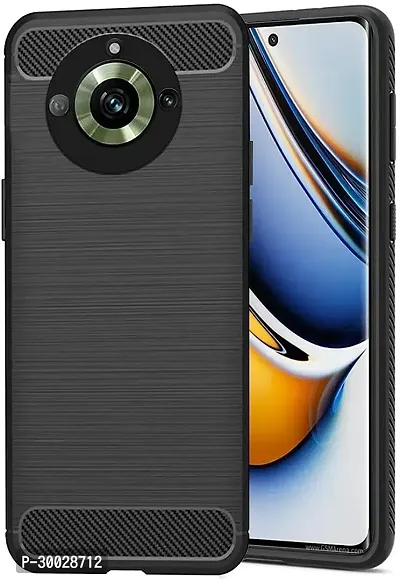 Coverblack Grip Case Rubber Back Cover For Realme 11Pro 5G Rmx3771Black-thumb0