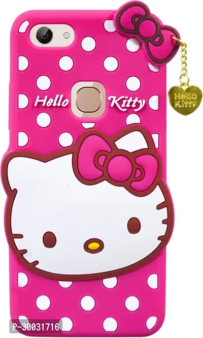 Coverblack Dual Protection Rubber Back Cover For Vivo 1803Vivo Y81Pink Hello Kitty