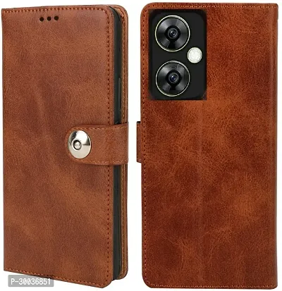 Coverblack Magnetic Case Artificial Leather,Rubber Flip Cover For Redmi 13C 5GExecutive Brown-thumb0