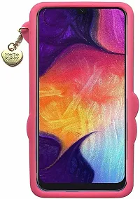 Coverblack Grip Case Silicon Back Cover For Vivo Y66Pink, White-thumb3