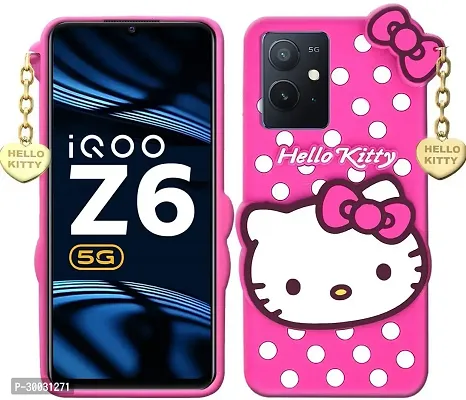 Coverblack Flexible Rubber Back Cover For Vivo Y75 5GAttactive Pink-thumb0