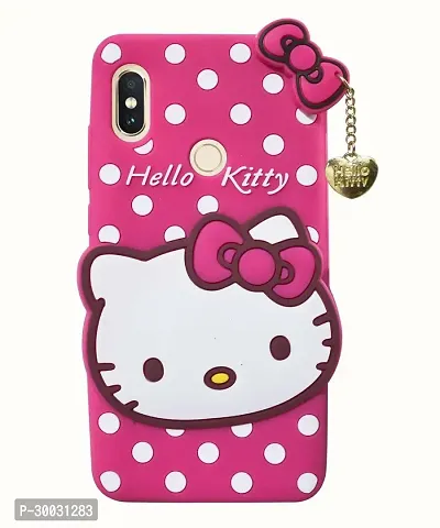 Coverblack Dual Protection Rubber Back Cover For Redmi Note 7SPink Hello Kitty Case-thumb0