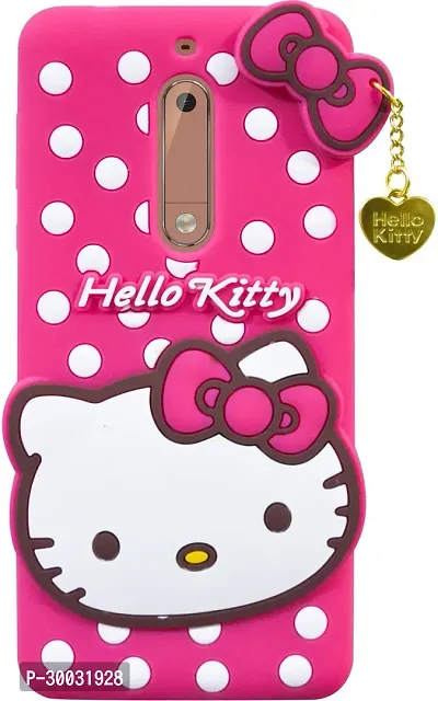 Coverblack Dual Protection Rubber Back Cover For Nokia Ta1053 DsNokia 5Pink Hello Kitty-thumb0