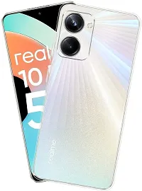 Coverblack Dual Protection Rubber Back Cover For Realme Rmx3660 , 10Pro 5GTransparent Totu-thumb1