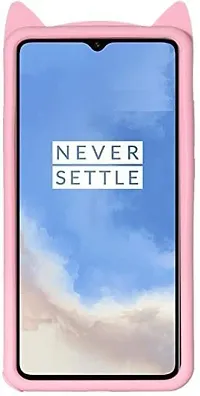 Coverblack Flexible Silicon Back Cover For Oneplus 7THd1901Light Pink-thumb4