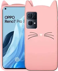 Coverblack Dual Protection Rubber Back Cover For Oppo Reno 7 Pro 5GBaby Pink-thumb2