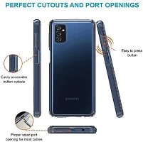 Coverblack Dual Protection Rubber Back Cover For Samsung Galaxy M34 5GTransparent-thumb4