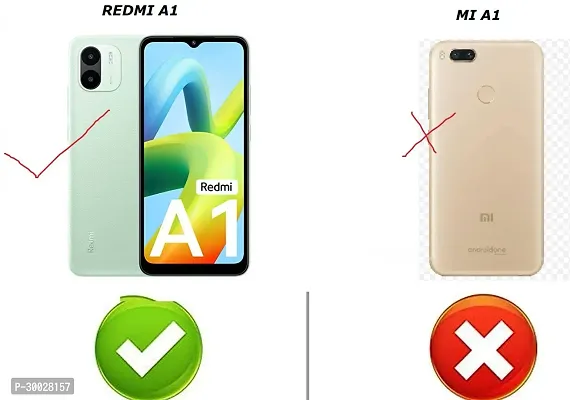 Coverblack Shock Proof Rubber Back Cover For Mi Redmi A1 2022Transparent-thumb4