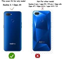 Coverblack Grip Case Artificial Leather,Plastic Flip Cover For Realme Rmx1805 , Realme_2Golden-thumb3