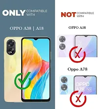 Coverblack Dual Protection Rubber Back Cover For Oppo A18Transparent-thumb3