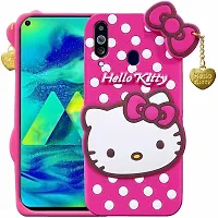 Coverblack Dual Protection Rubber Back Cover For Oppo A31Hello Kitty Pink-thumb1