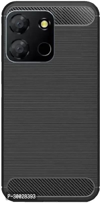 Coverblack Dual Protection Rubber Back Cover For Itel A60 , Itel A60SBlack-thumb2