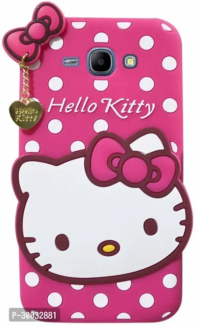 Coverblack Flexible Rubber Back Cover For Samsung Galaxy CoreHello Kitty Pink-thumb2