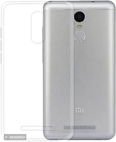 Coverblack Shock Proof Rubber Back Cover For Mi Redmi Note 3Transparent-thumb0