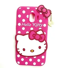 Coverblack Dual Protection Rubber Back Cover For Samsung J2 CoreSmj260GzPink Hello Kitty-thumb1