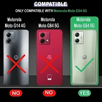 Coverblack Grip Case Rubber Back Cover For Motorola G54 5GTransparent-thumb3