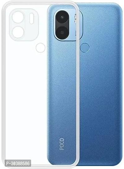 Coverblack Camera Bump Protector Rubber Back Cover For Redmi A2+Transparent