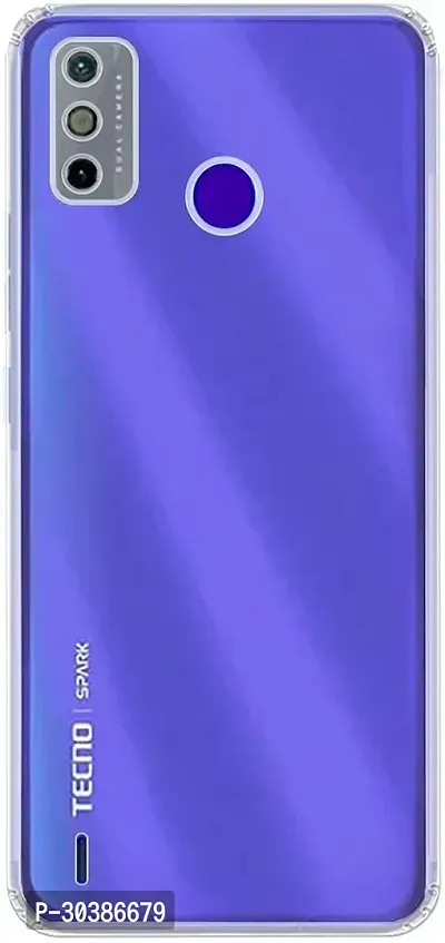 Coverblack Flexible Rubber Back Cover For Tecno Ke5 ,Spark Go 2020Transparent-thumb2