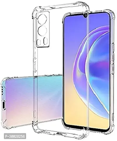 Coverblack Hybrid Tpu Silicon Back Cover For Vivo V2041 , Vivo_Y72 5G OldTransparent Totu