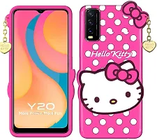 Coverblack Flexible Rubber Back Cover For Vivo V2027 , Vivo Y20IPink-thumb1