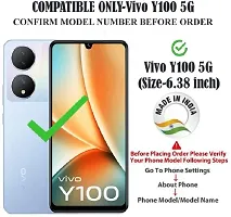 Coverblack Magnetic Case Artificial Leather,Rubber Flip Cover For Vivo Y100 5GBlue-thumb3