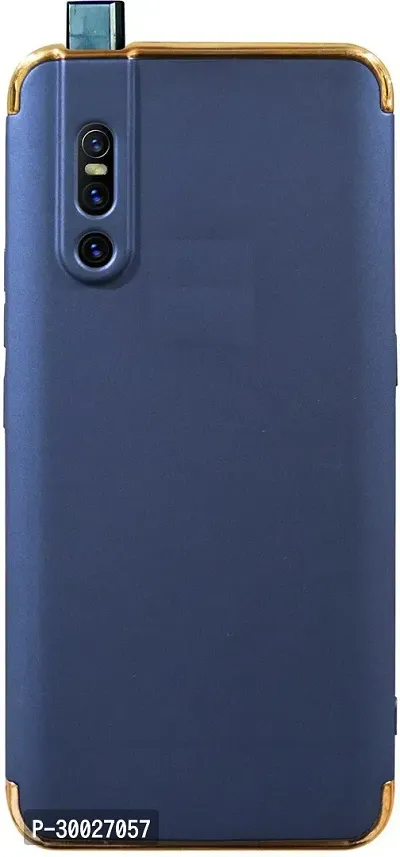 Coverblack Grip Case Plastic Back Cover For Vivo V15 ProNavy Blue-thumb2