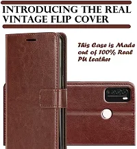 Coverblack Grip Case Artificial Leather,Rubber Flip Cover For Lenovo Vibe P1M P1Ma40Cherry Brown-thumb2