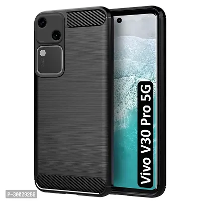 Coverblack Silicone Hybrid Matte Rubber Case Back Cover For Vivo V30 5GBlack-thumb2