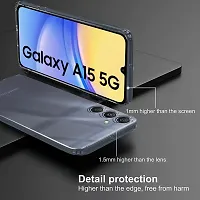 Coverblack Flexible Rubber Back Cover For Samsung A15 5G 2024Transparent-thumb4