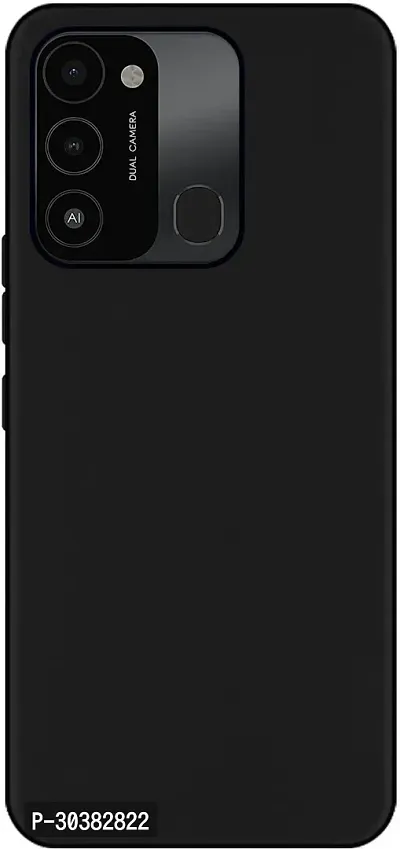 Coverblack Dual Protection Silicon Back Cover For Tecno Spark 8CBlack-thumb2