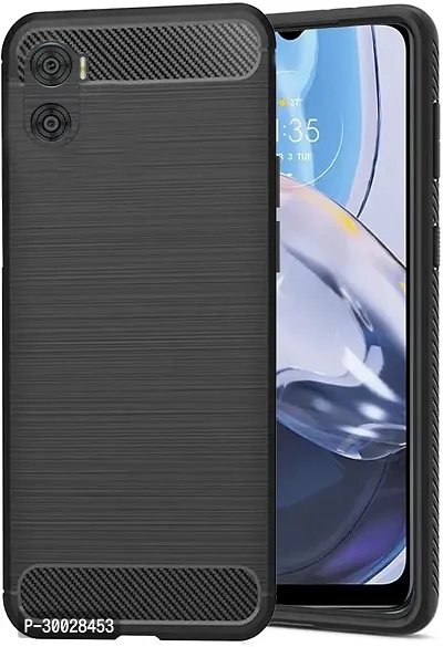 Coverblack Waterproof Silicon Back Cover For Motorola Moto E32Gravity Black-thumb0