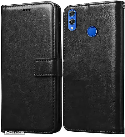 Coverblack Magnetic Case Artificial Leather,Silicon Flip Cover For Honor 8XJsnl42Vintage Starry Black-thumb0