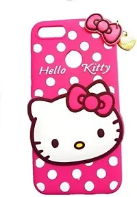 Coverblack Dual Protection Rubber Back Cover For Vivo 1803Vivo Y81Pink Hello Kitty-thumb1