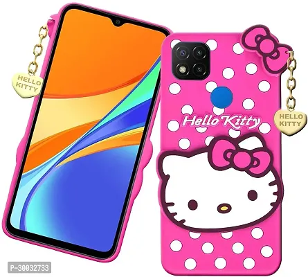 Coverblack Waterproof Rubber Back Cover For Redmi 9 ActivPink