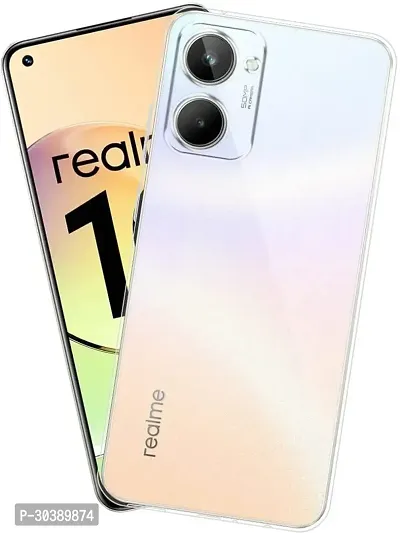 Coverblack Dual Protection Silicon Back Cover For Realme Rmx3630 ,Realme 10Transparent Totu-thumb5