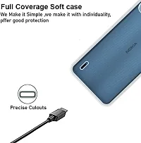 Coverblack Flexible Rubber Back Cover For Nokia C12 ProTransparent-thumb4