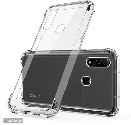 Coverblack Dual Protection Rubber Back Cover For Oppo A31Transparent Totu